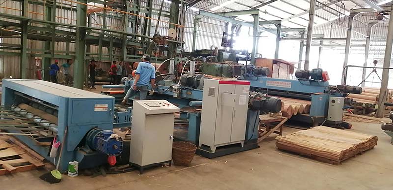 Plywood machine installed in Indonesia