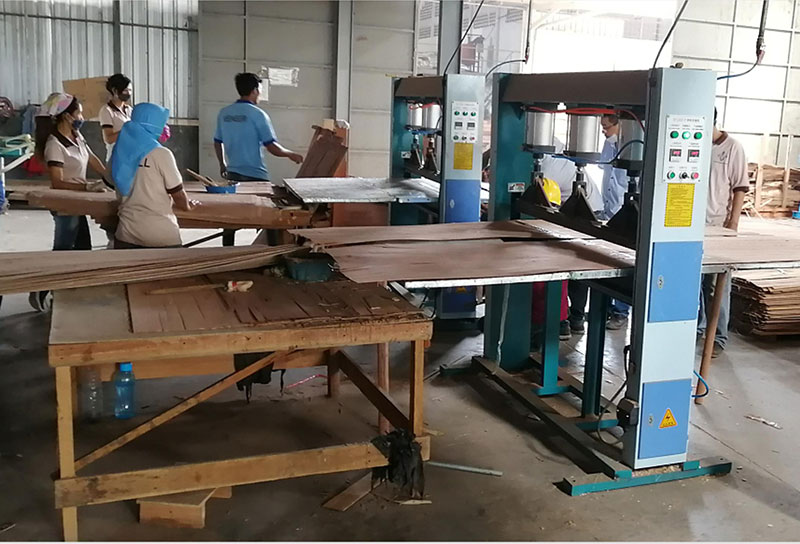 Plywood machine installed in Indonesia